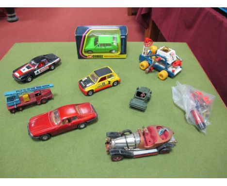 A Quantity of Diecast Vehicles, by Corgi/ Budgie, including a boxed No 289 Volkswagen Polo, rest playworn, TV themes noted, p