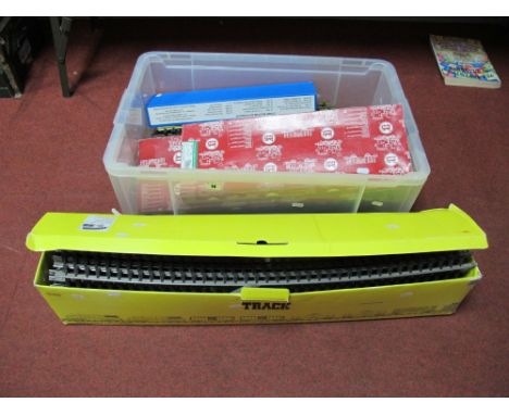 A Large Box of "G" Gauge Track by L.G.B., Peco, Aristo Craft Trains, including points, straights and curves, both loose and b
