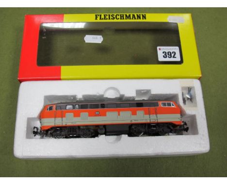 A Boxed Fleischmann 'HO' Guage # 4239 German Outline Diesel DB 218 Diesel locomotive R/No ; 218 137-8 