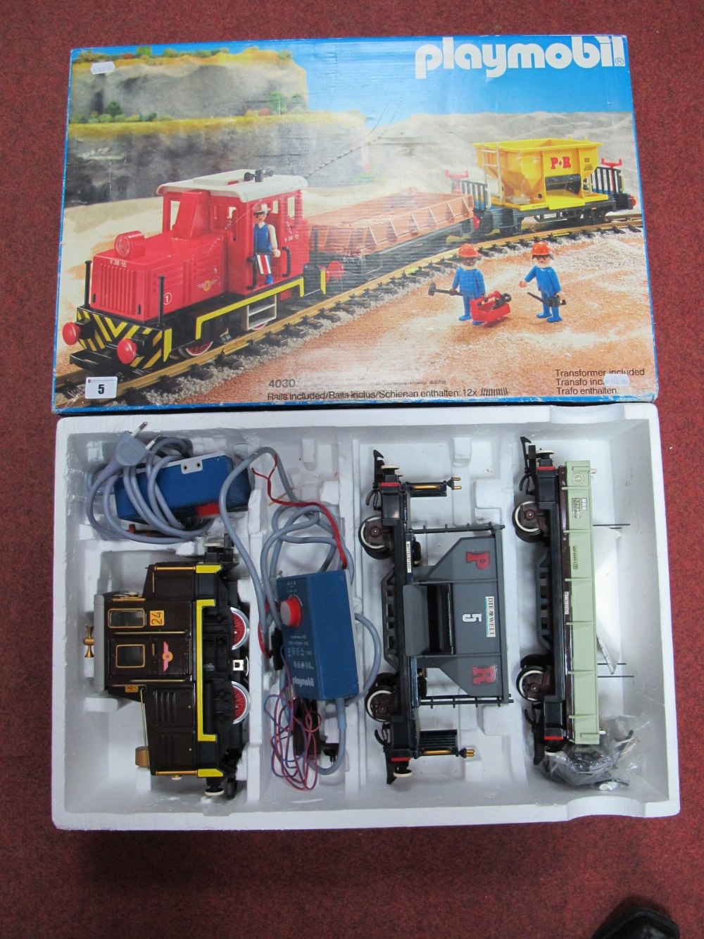 A Boxed Playmobil 4030 G Gauge Railway Set, comprising Continental