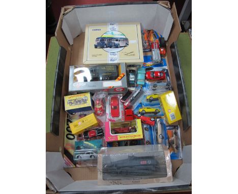 A Quantity of Mainly Diecast Vehicles, of varying manufacturer and scale, including Corgi, Matchbox, mainly boxed. 