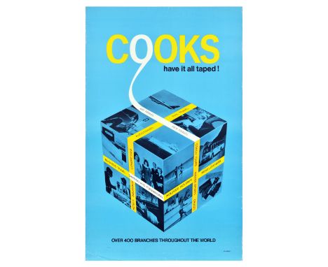 Original vintage advertising poster – Cooks have it all taped! – Over 400 branches throughout the world – featuring an illust