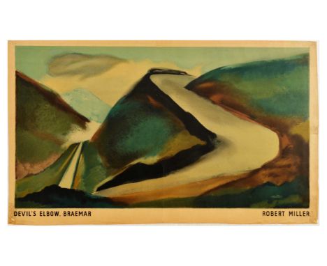 Original vintage travel advertising poster Everywhere You Go You Can Be Sure Of Shell for Devils Elbow in Braemar - Design by