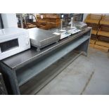 Stainless steel Preparation Counter, 900(H) x 2400(W) x 600(D)mm