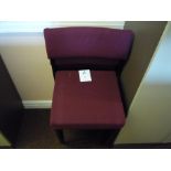 9 - Fabric upholstered Reception Chairs