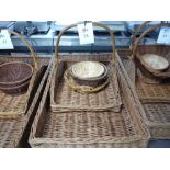 5 - Various wicker Bakery Baskets