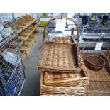 6 - Various wicker Bakery Baskets