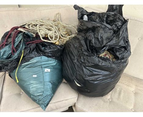 A quantity of curtains, tie backs and accessories