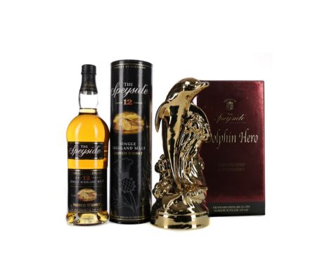 THE SPEYSIDE DOLPHIN HERO BLEND Blended Scotch Whisky 70cl, 40% volume, in carton. SPEYSIDE AGED 12 YEARS Single Malt Scotch 