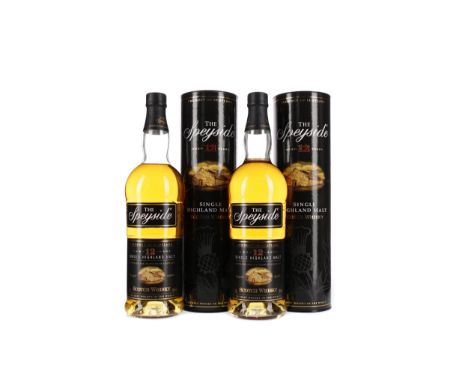 SPEYSIDE AGED 12 YEARS (2) Single Malt Scotch Whisky 70cl, 40% volume, in tube. Two bottles.