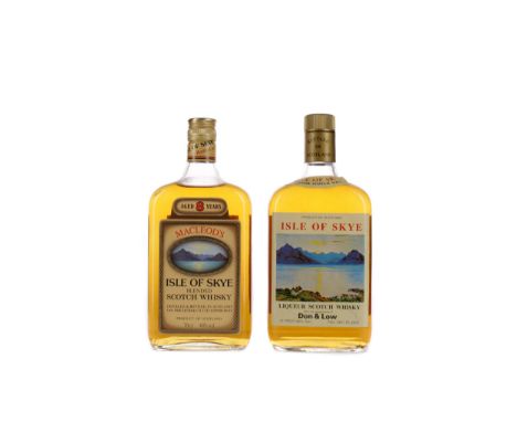 ISLE OF SKYE LIQUEUR SCOTCH WHISKY Blended Scotch Whisky 75cl, 40% volume. ISLE OF SKYE AGED 8 YEARS Blended Scotch Whisky 70
