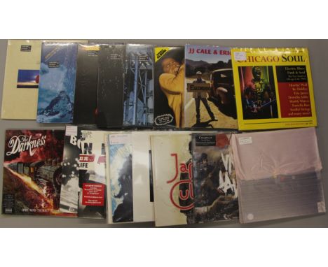LP Vinyl Records inc Coldplay, Bob Dylan, Depeche Mode, James Brown, The Darkness, Jamie Cullen inc many shrinkwrapped, Eric 