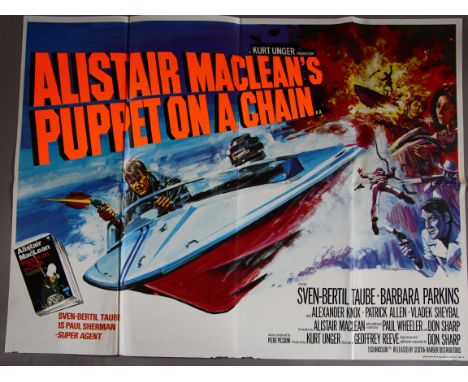 Action Thrillers from 60s - 70s. Fourteen British Quad film posters, titles comprise: "Cold Sweat / One Armed Swordsman" (dou