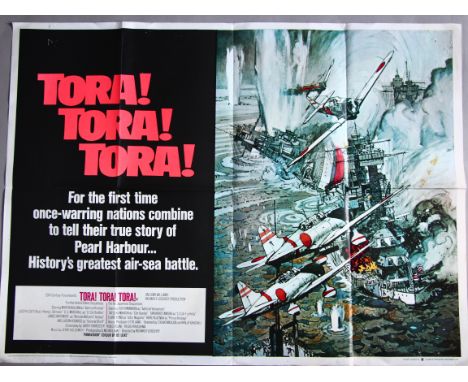 "Tora, Tora, Tora" 1970, original British Quad film poster (30 x 40 inch) (first release) with art by Robert McCall, printed 