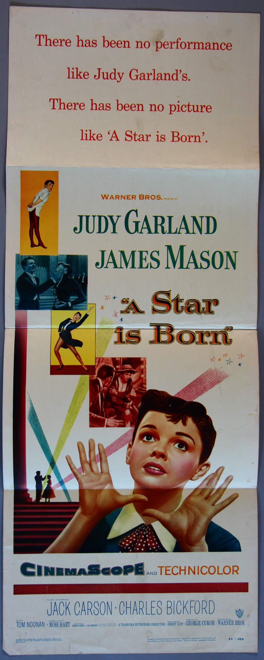 Judy Garland In A Star Is Born 1954 Original Us Insert Film