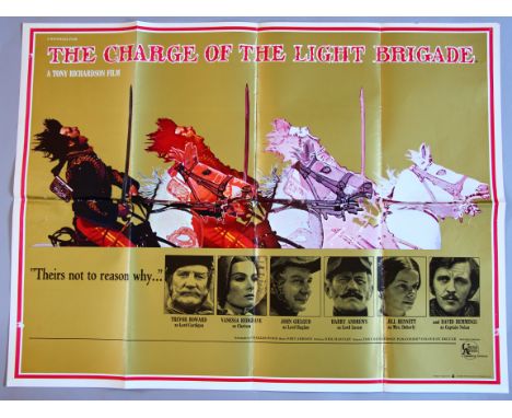 "Charge of the Light Brigade" 1968, original British Quad film poster (30 x 40 inch) (first release) printed by Lonsdale & Ba