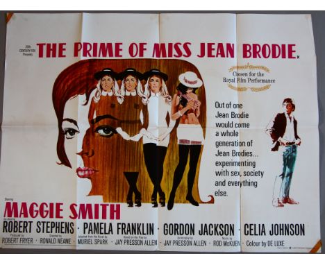 "The Prime of Miss Jean Brodie" 1969, X certificate original British Quad film poster (30 x 40 inch) (first release), Stars M