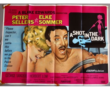 Peter Sellers "A Shot in the Dark" 1964, original British Quad film poster (30 x 40 inch) (first release) film by Blake Edwar