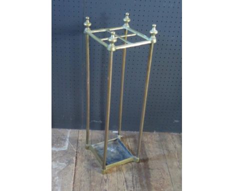 Brass Walking Stick Stand.  62cm tall. 