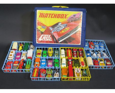 A Matchbox Superfast 48 Car Carry Case filled with Lesney Superfast Models. 