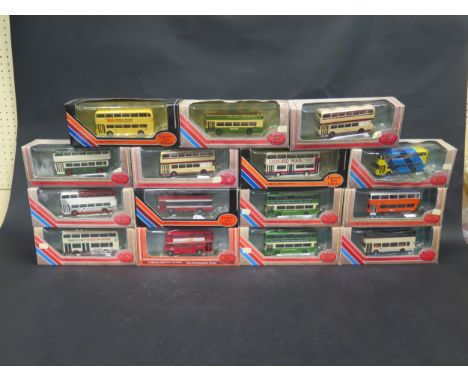 Fifteen EFE 1:76 Scale Model Double Deck Buses Boxed 