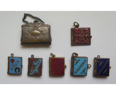 A Collection of Miniature Enamel and other Books including WARWICK, BERLIN, WORCESTER, PARIS etc. 