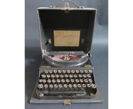 A Remington Home Portable Typewriter 