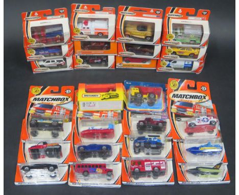 Twenty-Six Matchbox Superfast Mattel Era etc. Models Boxed and Carded (Boxed ones are mostly opened) 
