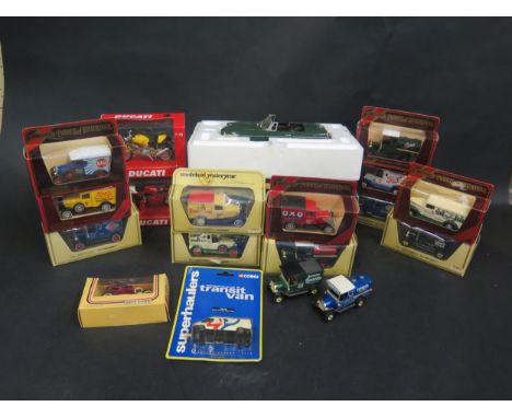 A Collection of Matchbox Models of Yesteryear and Corgi etc. Including 1:18 Scale MGB 