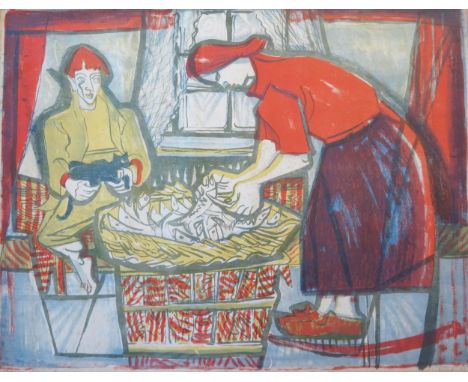 Gwendolen R. Jackson (b.1919), 'Towards Aranmore', Lithographic Print, (13/15?), 'Boule 52' in bottom right corner, Labels Ve