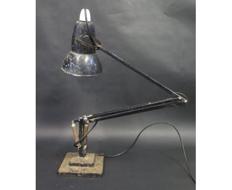 Anglepoise Lamp by Herbert Terry.  On heavy Iron base. 