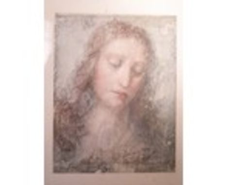 Print of a Portrait of a Lady, 34 x 26cm, F &amp; G