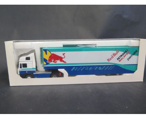 An Eligor MAN Red Bull / Petronas / Parmalat F1 Team Racing Transporter 1/43 Scale. Incorrect box 