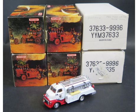 A Set of Six Matchbox Models of Yesteryear From The Fire Engine Series Including YYM37631 through to YYM37636: 1948 GMC COE T