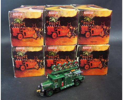 A Set of Six Matchbox Models of Yesteryear From The Fire Engine Series Including YYM37631 through to YYM37636: 1948 GMC COE T