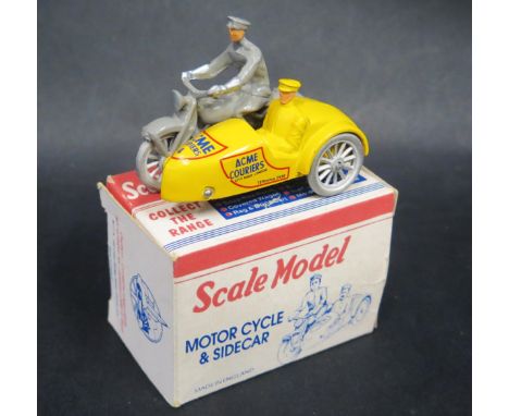 A MICA Reproduction Scale Model Motorcycle &amp; Sidecar 'ACME Couriers' No. 362 of 400, very near mint in good box. 