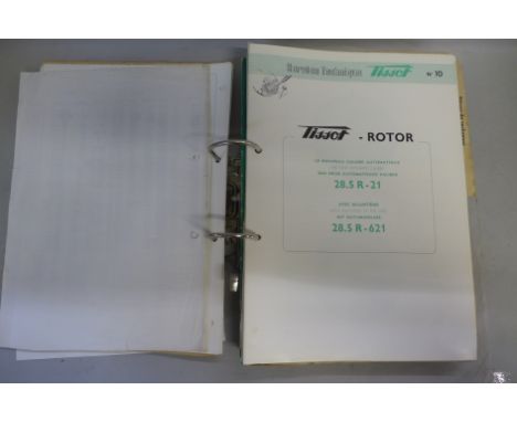 A Tissot watch catalogue 