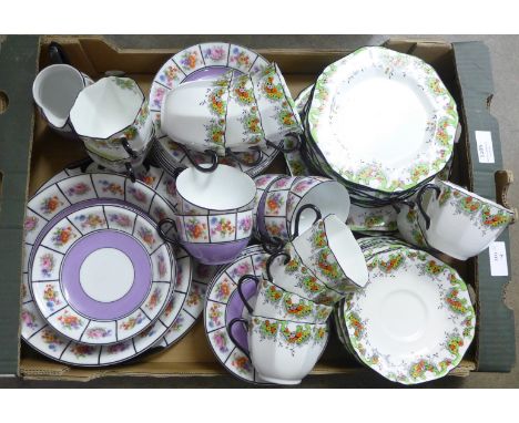 A Sutherland china tea and dinner service and a Czechoslovakian tea set **PLEASE NOTE THIS LOT IS NOT ELIGIBLE FOR POSTING AN