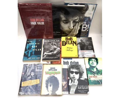 A collection of Bob Dylan books to include Face Value (as new in cellophane), an early hardback pressing of Tarantula, Early 