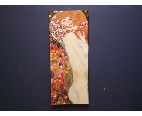 After Alfonse Mucha large art print on canvas portrait of a romantic lady 