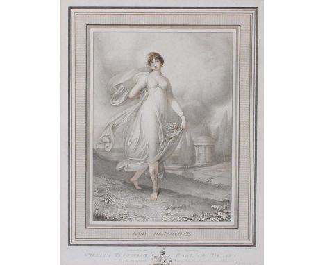 John Agar, after Richard Cosway (1742-1821) Portrait of Lady Heathcote Coloured mezzotint, 41cm by 32m 