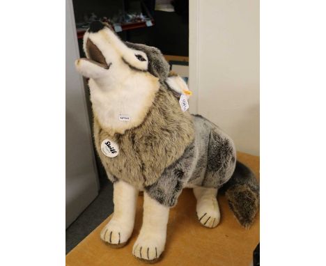 Steiff 'Snorry' Wolf, 66cm high