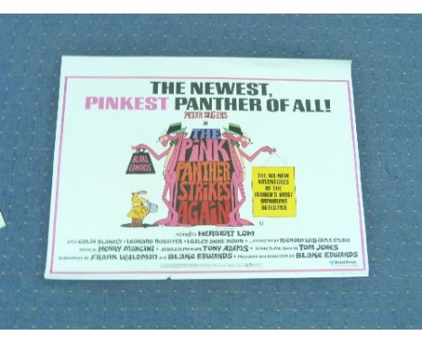 Vintage Movie Posters, James Bond: A View to a Kill (2) and Never Say Never Again, together with The Pink Panther Strikes Bac