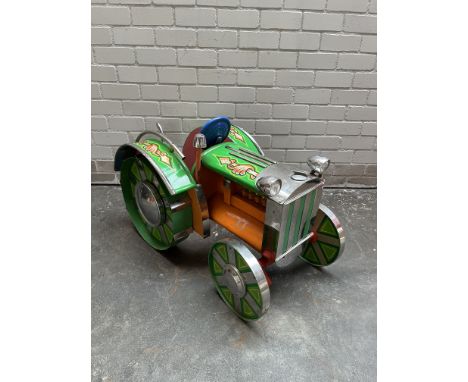 Carousel tractor originally built in 1951 by Coullson, a well known ride builder in the UK. Height: 67 cm. Width: 110 cm. Dep