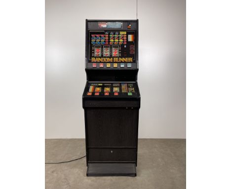 1988 Dutch Rouvoet Electronics Random Runner slot machine. Machine powers on, but the working condition hasn't been tested. H