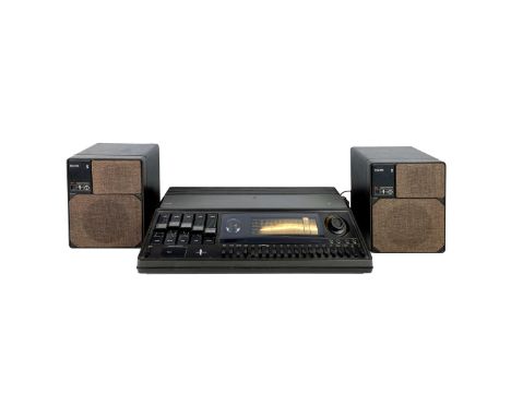 Philips 22AH762/00 Tuner Pre-amplifier &amp; a set of 22RH541/00R loudspeakers, 1976-1978, Netherlands. The set is in a worki