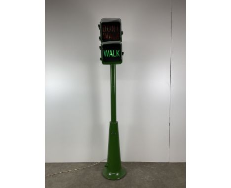 Vintage Eagle Signal pedestrian - Walk/Don't Walk traffic light, USA. The traffic light has been restored/repainted and is in