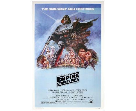 STAR WARS: THE EMPIRE STRIKES BACKOne-Sheet (27" x 41"); Style B, Studio StyleVery Fine- Rolled; Artist Tom Jung 20th Century