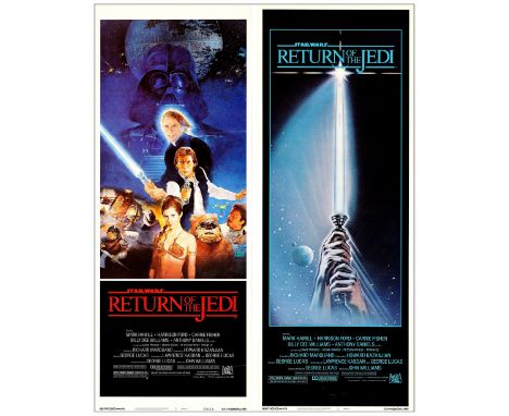 STAR WARS: RETURN OF THE JEDIInserts (2) (14" x 36"); Style A &amp; B, From the Collection of Steven BengeVery Fine+ Rolled; 