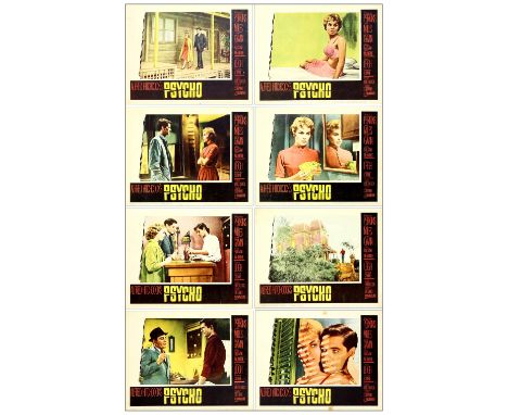 PSYCHOLobby Card Set (8) (11" x 14")Very Fine- Paramount, 1960This lot offers the entire lobby card set of 8 for the Hitchcoc